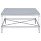 Lindley 3-piece Square Coffee and End Table Set Chrome