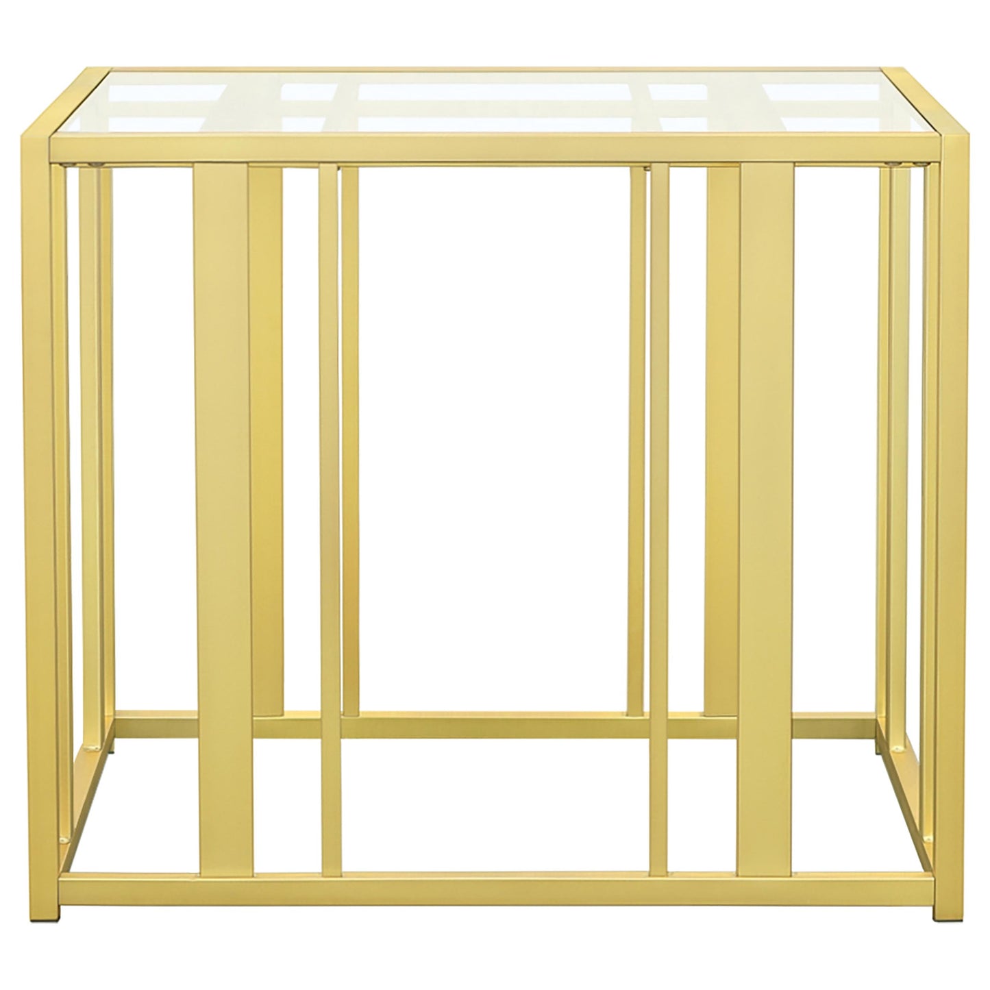 Adri 3-piece Coffee and End Table Set Matte Brass