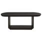 Leandro 78-inch Extension Dining Room Table Burnished Black