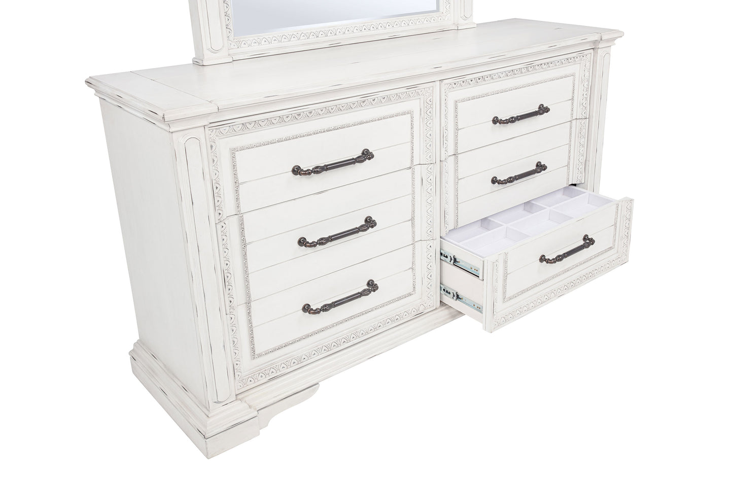 McKinney 4-piece Eastern King Bedroom Set Vintage White