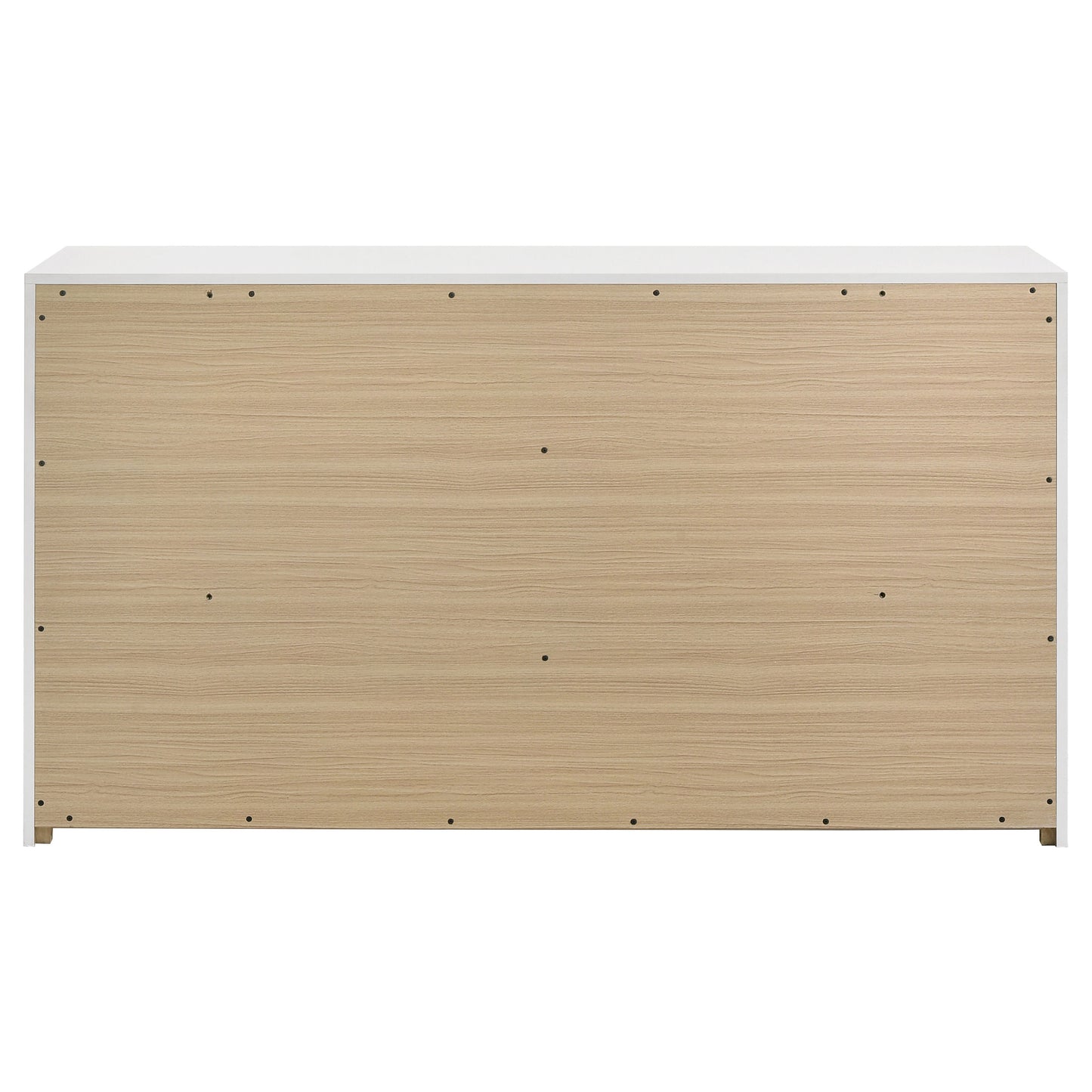 Ines 6-drawer Bedroom Dresser Cabinet White High Gloss