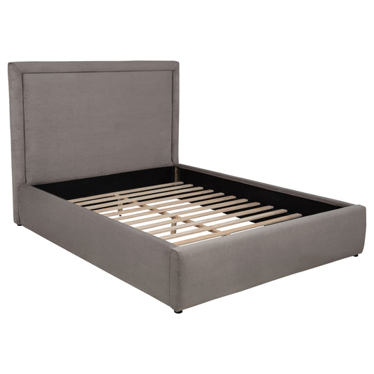 Lawson 55-inch Upholstered Eastern King Platform Bed Mushroom