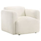 Dorset 3-piece Upholstered Round Track Arm Sofa Set White