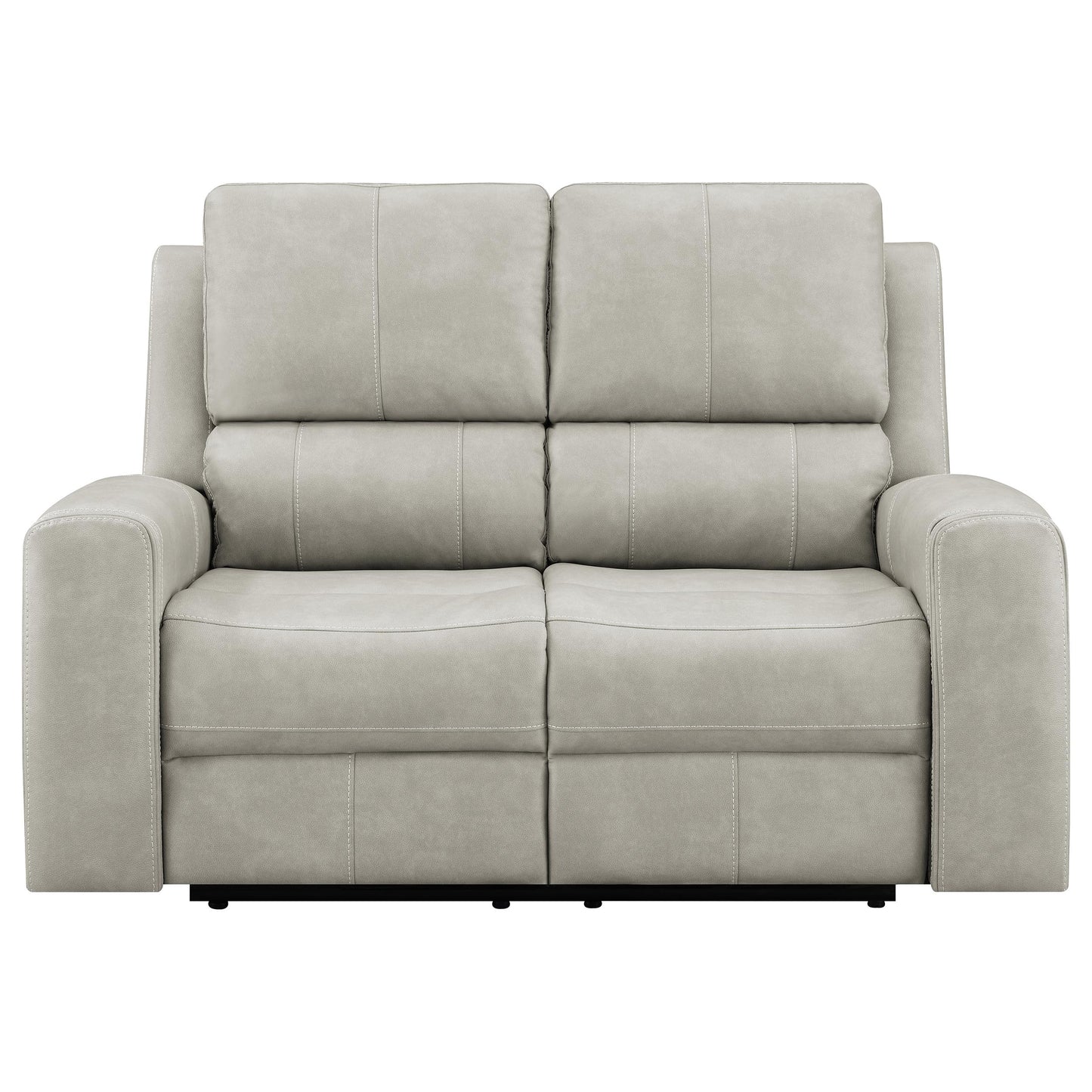 Brickston Triple Power Reclining Loveseat Grey