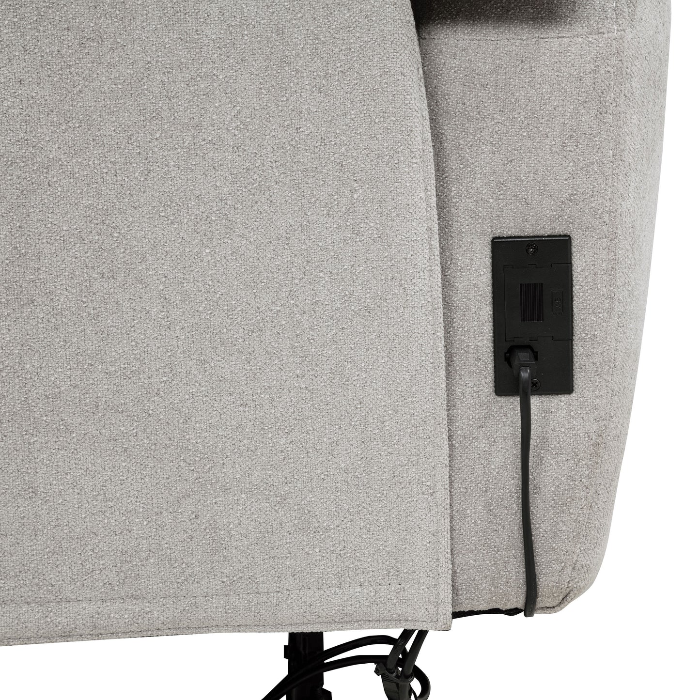 Sylmar 3-piece Chenille Power Reclining Sofa Set Dove Grey