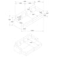 Jacana Corduroy Upholstered Dual Power Chaise Sofa Ivory