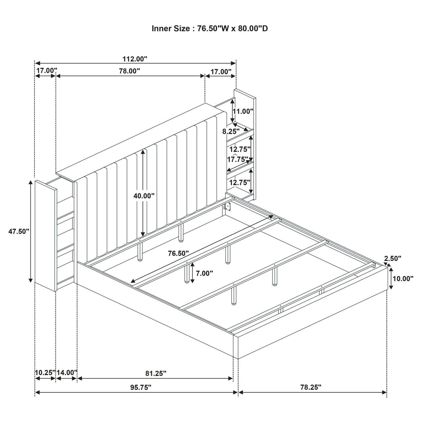 Arielle 4-piece Eastern King Bedroom Set Light Oak