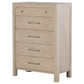 Solano 5-drawer Bedroom Chest of Drawers Weathered Mango