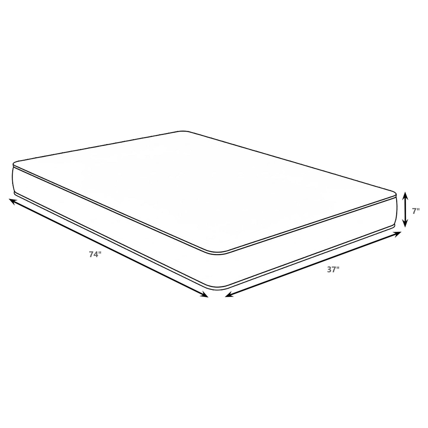 Quimby 7-inch Twin Innerspring Quilted Foam Mattress