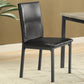 Garza Upholstered Dining Chairs Black (Set of 2)