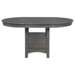 Lavon Dining Table with Storage Medium Grey