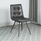Aiken Tufted Dining Chairs Charcoal (Set of 4)