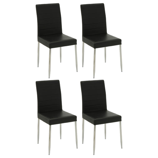 Maston Upholstered Dining Chairs Black (Set of 4)