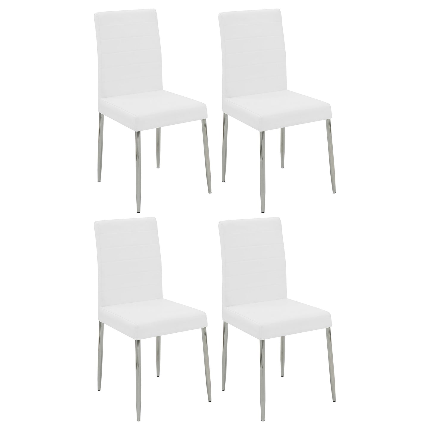 Maston Upholstered Dining Chairs White (Set of 4)