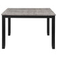 Elodie 5-piece Counter Height Dining Table Set with Extension Leaf Grey and Black