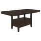 Prentiss 5-piece Rectangular Counter Height Dining Set with Butterfly Leaf Cappuccino