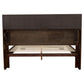 Jessica Wood Queen LED Storage Bookcase Bed Cappuccino