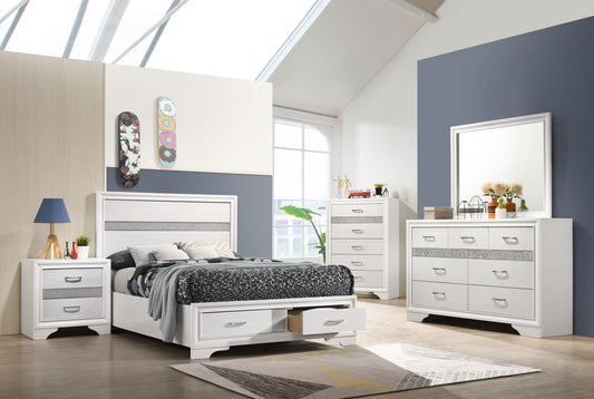 Miranda 5-piece Full Bedroom Set White