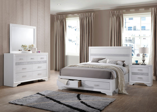 Miranda 4-piece Eastern King Bedroom Set White