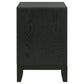 Valencia 2-drawer Nightstand Black