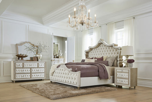 Antonella 5-piece Eastern King Bedroom Set Ivory