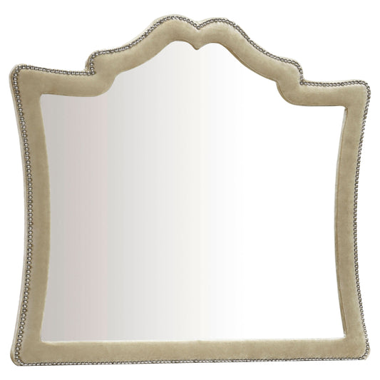 Antonella Upholstered Dresser Mirror Camel