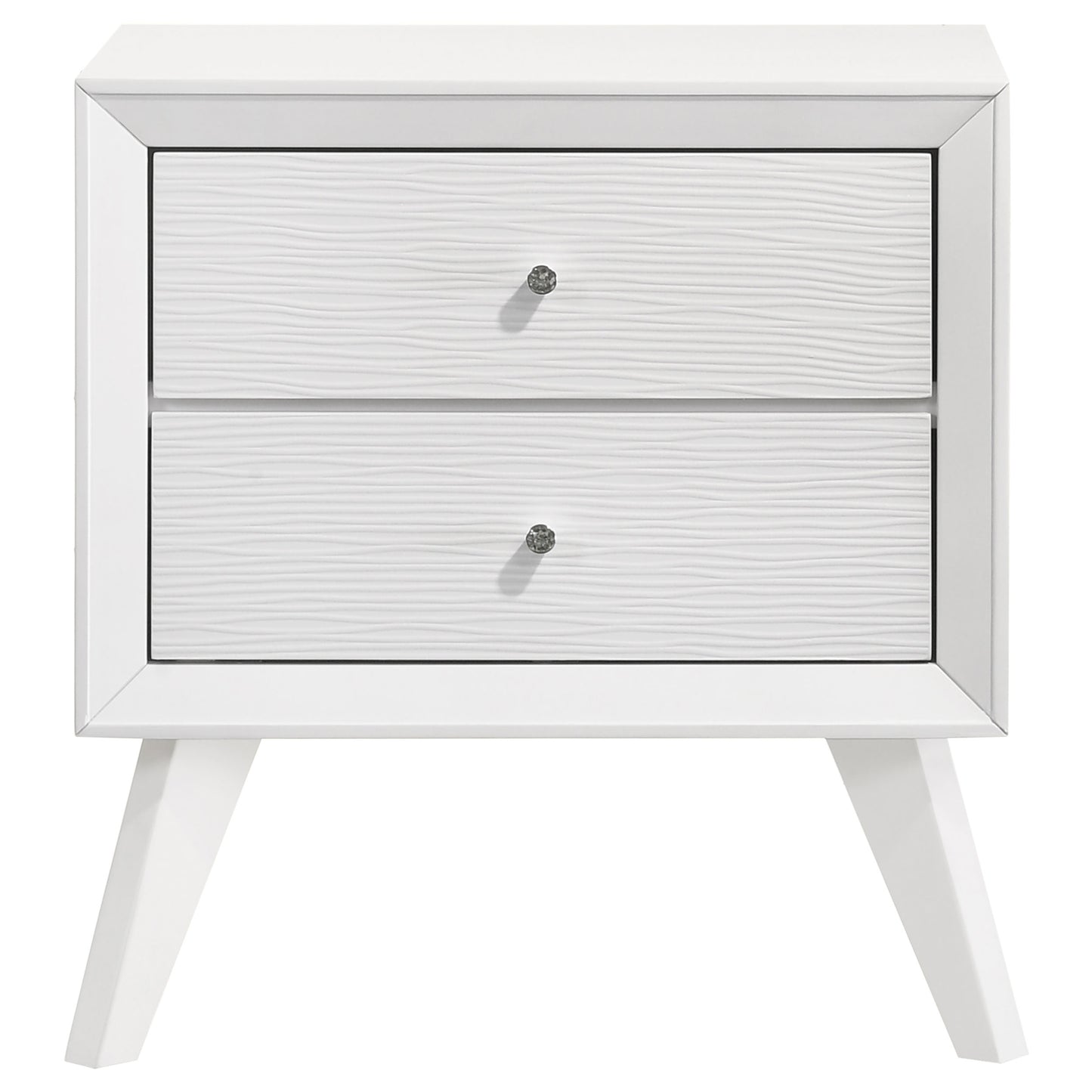 Janelle 2-drawer Nightstand White