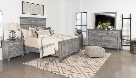Avenue 4-piece Queen Bedroom Set Weathered Grey