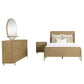 Arini 4-piece Queen Bedroom Set Sand Wash and Natural Cane