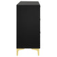 Kendall 6-drawer Dresser Black and Gold