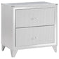 Larue 2-drawer Nightstand with USB Port Silver