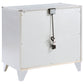 Larue 2-drawer Nightstand with USB Port Silver
