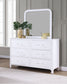 Anastasia 6-drawer Dresser with Mirror Pearl White