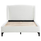 Mosby Upholstered Eastern King Wingback Bed Snow