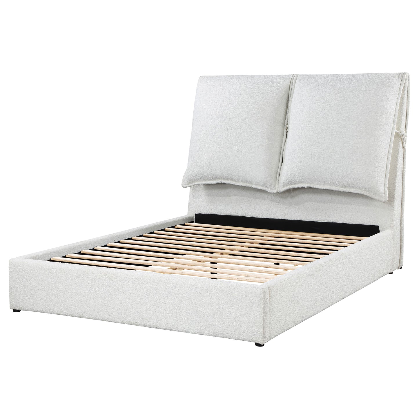 Gwendoline Upholstered Eastern King Panel Bed White