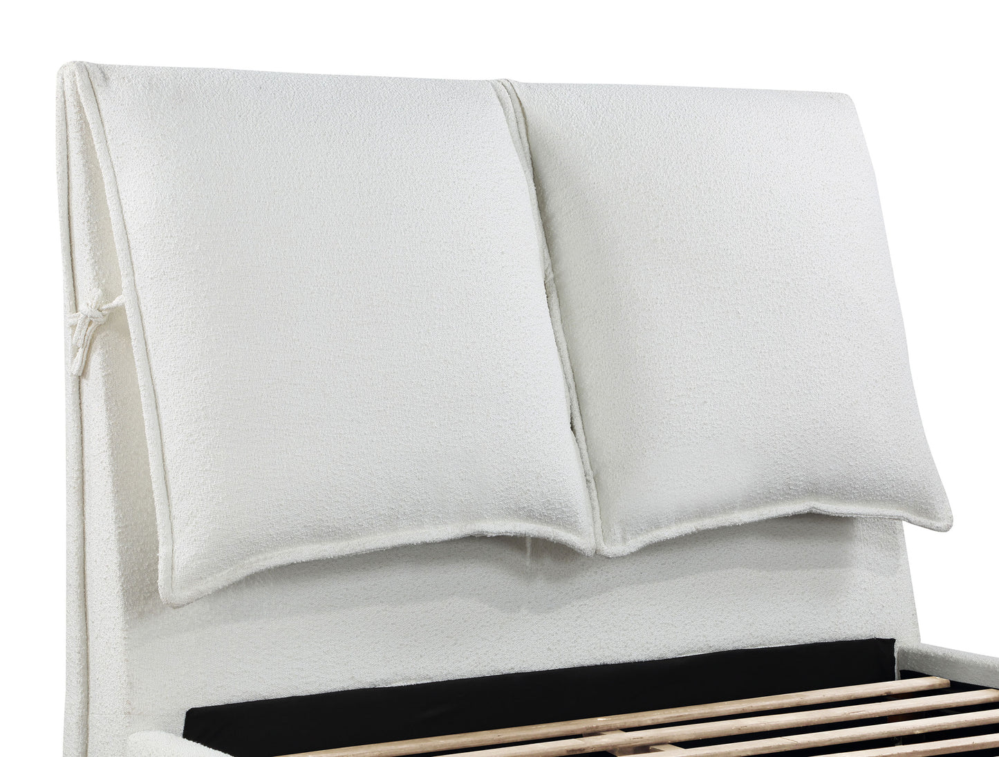 Gwendoline Upholstered Eastern King Panel Bed White