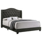 Sonoma Upholstered Queen Wingback Bed Grey