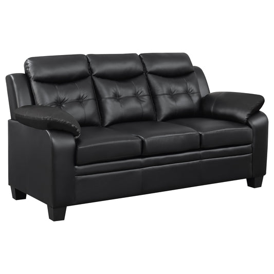 Finley Tufted Upholstered Sofa Black
