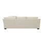 Aria L-shaped Sectional with Nailhead Oatmeal