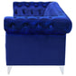 Bleker Tufted Tuxedo Arm Sofa Blue