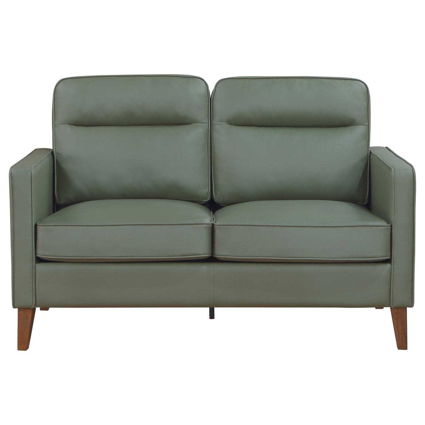 Jonah 2-piece Upholstered Track Arm Sofa Set Green