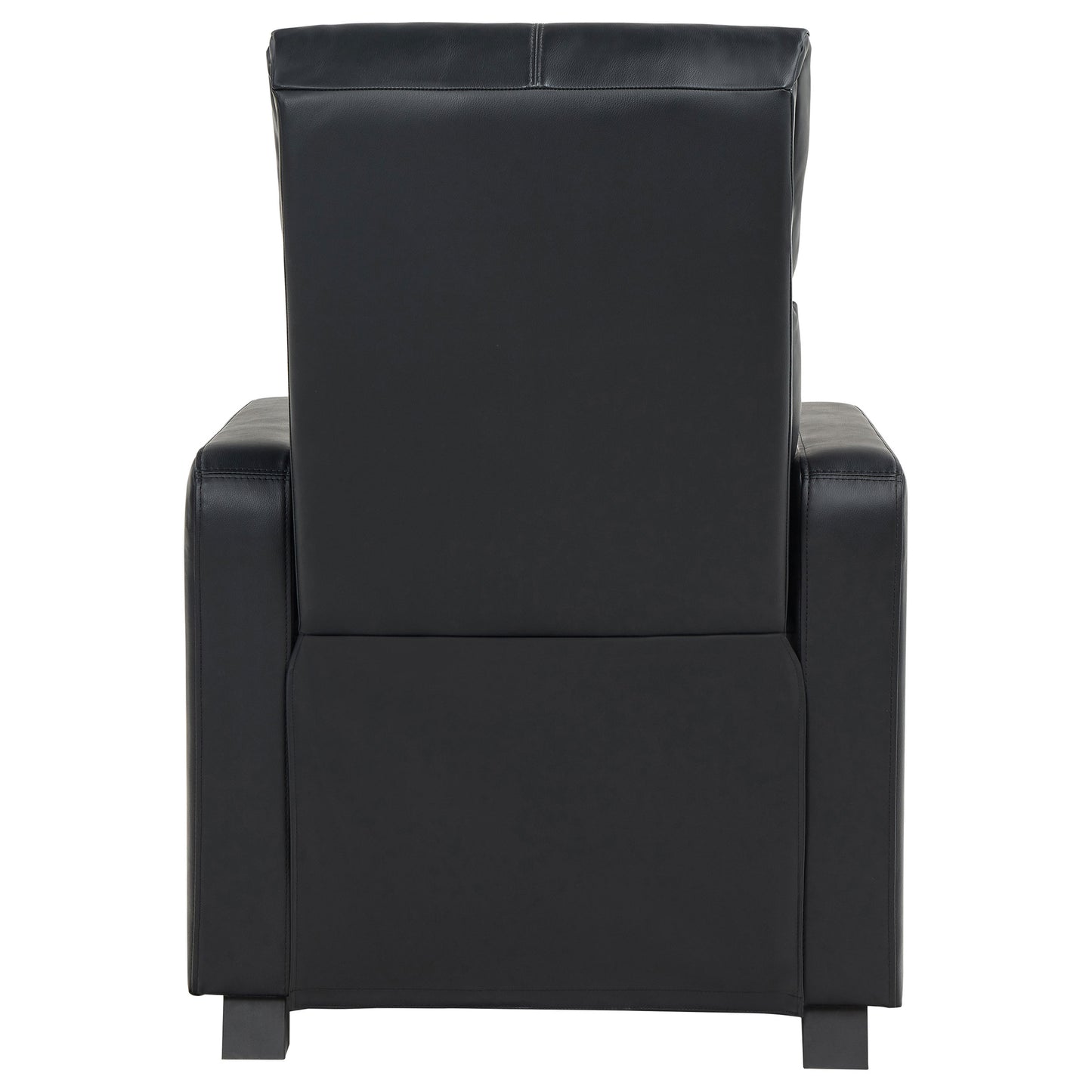Toohey Upholstered Tufted Recliner Living Room Set Black