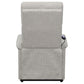 Herrera Upholstered Power Lift Massage Chair Beige