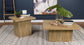Devar Square Engineered Wood End Table Mango Brown