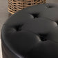 Jace Upholstered Tufted Storage Ottoman Black