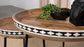 Ollie 2-piece Solid Wood Bone Inlay Nesting Table Natural