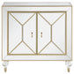 Lupin 2-door Accent Cabinet Mirror and Champagne