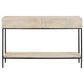 Rubeus 2-drawer Console Table with Open Shelf White Washed