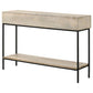 Rubeus 2-drawer Console Table with Open Shelf White Washed